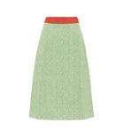 Gucci Gg Striped Wool-blend Skirt