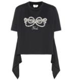 Fendi Embellished Cotton T-shirt