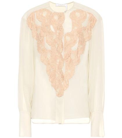 N21 Georgette And Lace Blouse
