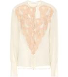 N21 Georgette And Lace Blouse