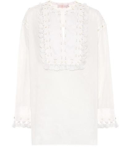 Tory Burch Lizzie Cotton Tunic Top