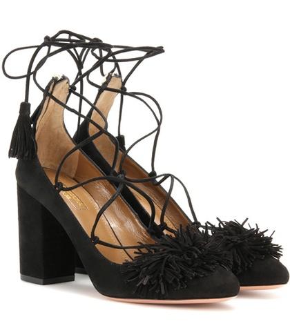 Aquazzura Wild Thing 85 Suede Pumps