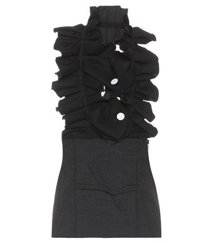 Tre Ccile Le Haute Flamenco Wool And Cotton Top