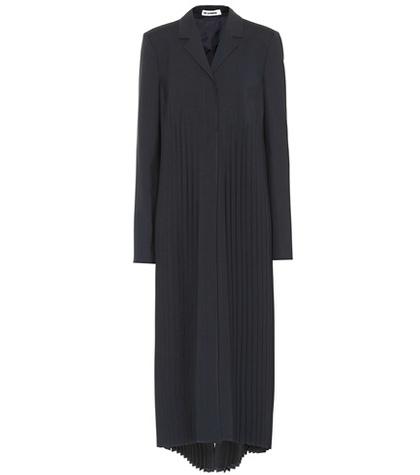 Jil Sander Pleated Wool Coat