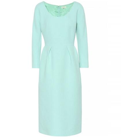 Delpozo Wool Crêpe Midi Dress