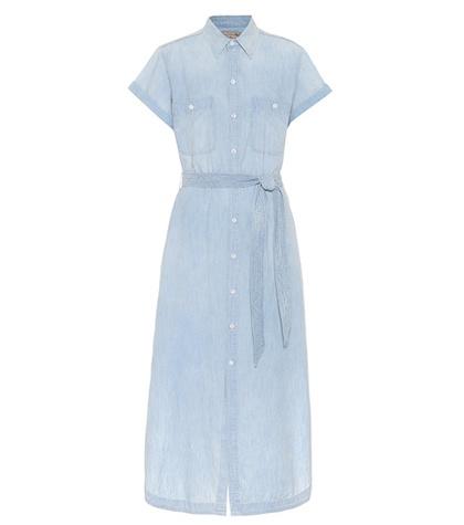 Polo Ralph Lauren Cotton And Linen Shirt Dress