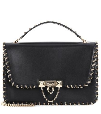 Valentino Garavani Valentino Garavani Demilune Small Leather Shoulder Bag
