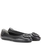 Tory Burch Minnie Leather Ballerinas