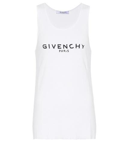 Givenchy Printed Stretch-cotton Tank Top