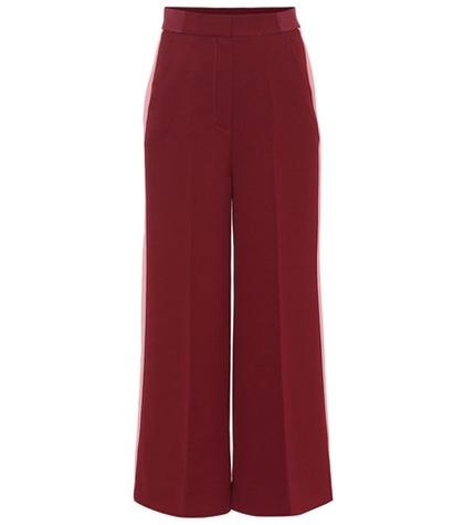 Roksanda Hasani Cropped Crêpe Pants