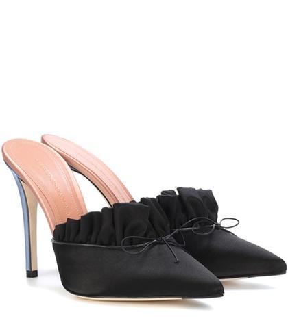Marco De Vincenzo Satin Mules