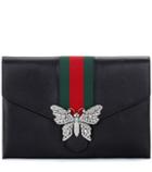 Gucci Guccitotem Leather Clutch
