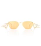 Alessandra Rich X Linda Farrow C4 Gold-plated Sunglasses
