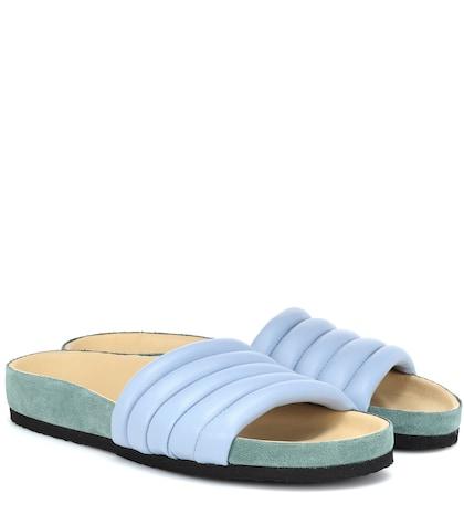 Christian Louboutin Hellea Leather Slides