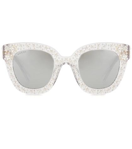 Gucci Crystal-embellished Wayfarer Sunglasses