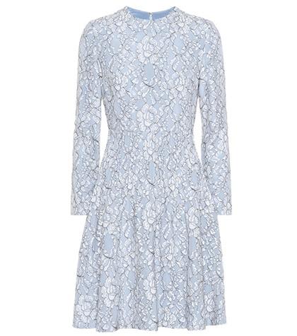 Huishan Zhang Lace-covered Silk Dress
