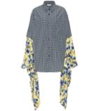 Stuart Weitzman Plaid And Floral Shirt