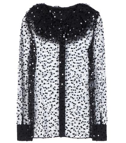 Missoni Mare Sequinned Tulle Blouse