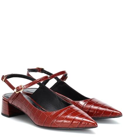 Melissa Odabash Aerin Slingback Leather Pumps