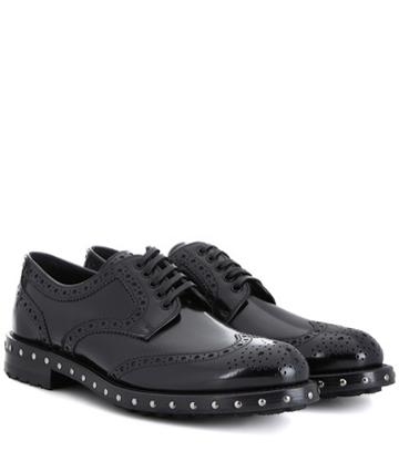 Dolce & Gabbana Brogue-style Leather Derby Shoes