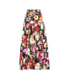 Dolce & Gabbana Floral Cotton Poplin Maxi Skirt