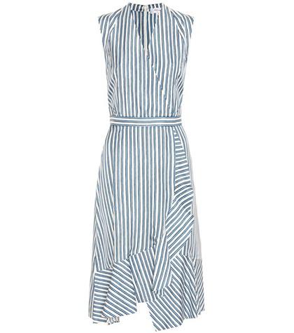 Carven Striped Silk Dress