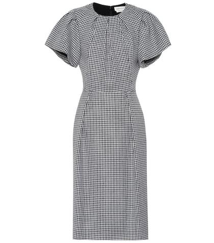 Alexander Mcqueen Checked Wool Dress