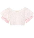 Loveshackfancy Christine Off-the-shoulder Cotton Top
