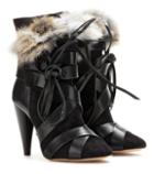 Isabel Marant Neta Suede And Leather Ankle Boots
