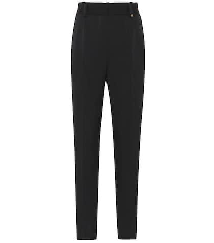 Versace Wool Crêpe Tuxedo Pants
