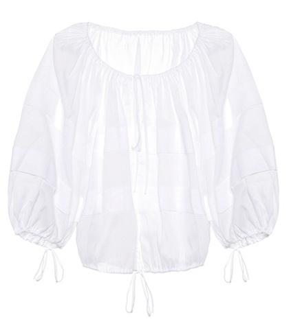 Three Graces London Estelle Cotton Blouse