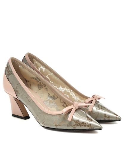 N21 Coated-lace Pumps