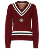Burberry Appliquéd Wool And Cashmere Sweater