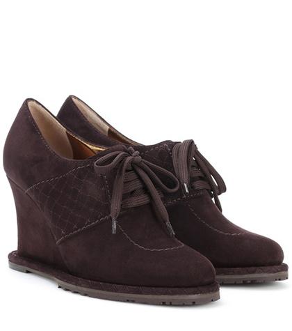 Bottega Veneta Suede Derby Shoes