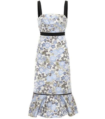 Erdem Eunice Sleeveless Jacquard Dress