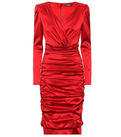 Max Mara Stretch Silk Midi Dress