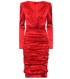 Max Mara Stretch Silk Midi Dress