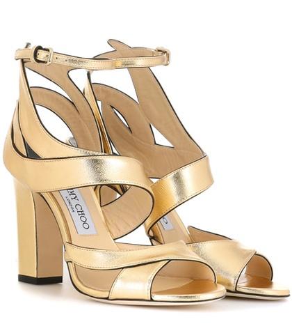 Jimmy Choo Falcon 100 Leather Sandals