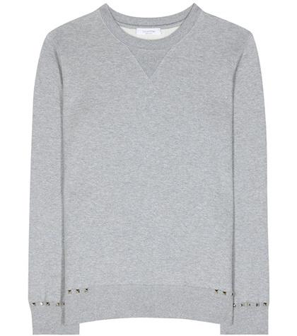 Valentino Rockstud Untitled Cotton-blend Sweater