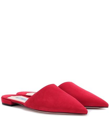 Prada Suede Slippers
