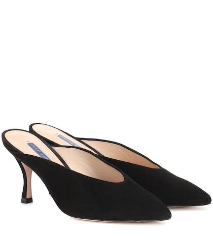 Stuart Weitzman Lulah Suede Mules