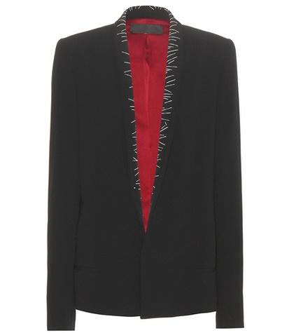 Burberry Embroidered Crêpe Blazer