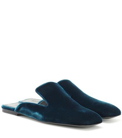 Jil Sander Exclusive To Mytheresa.com – Velvet Slippers