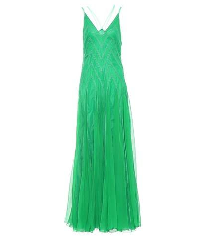 Valentino Patterned Silk Gown