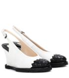 Bottega Veneta Suede Slingback Wedges