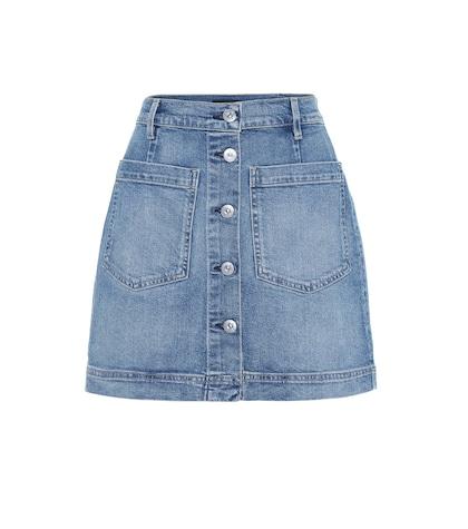3x1 Rose High-rise Denim Miniskirt