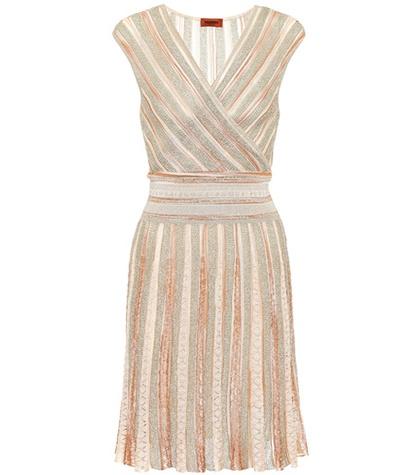 Missoni Metallic Striped Crochet Dress