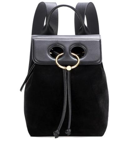 Jw Anderson Pierce Mini Leather And Suede Backpack