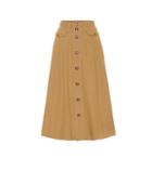 Polo Ralph Lauren Cotton-blend Twill Midi Skirt