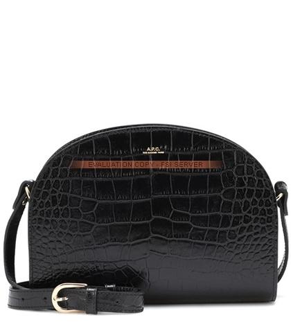 Ryan Roche Demi-lune Leather Shoulder Bag